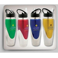 28 Oz. Two Tone Stainless Steel & Plastic Sport Bottle